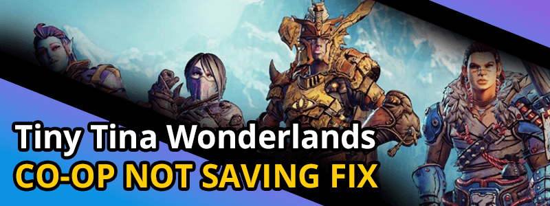 Tiny Tina Wonderlands Splitscreen Not Saving