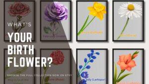 Bloom With Meaning: A Thoughtful Guide to 12-Month Birth Flower Wall Art