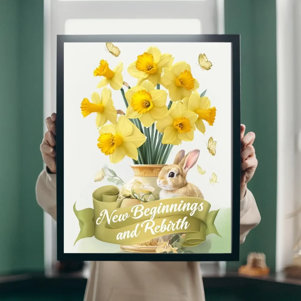 Birth FLower Art Unique Birth Month Flower Art
