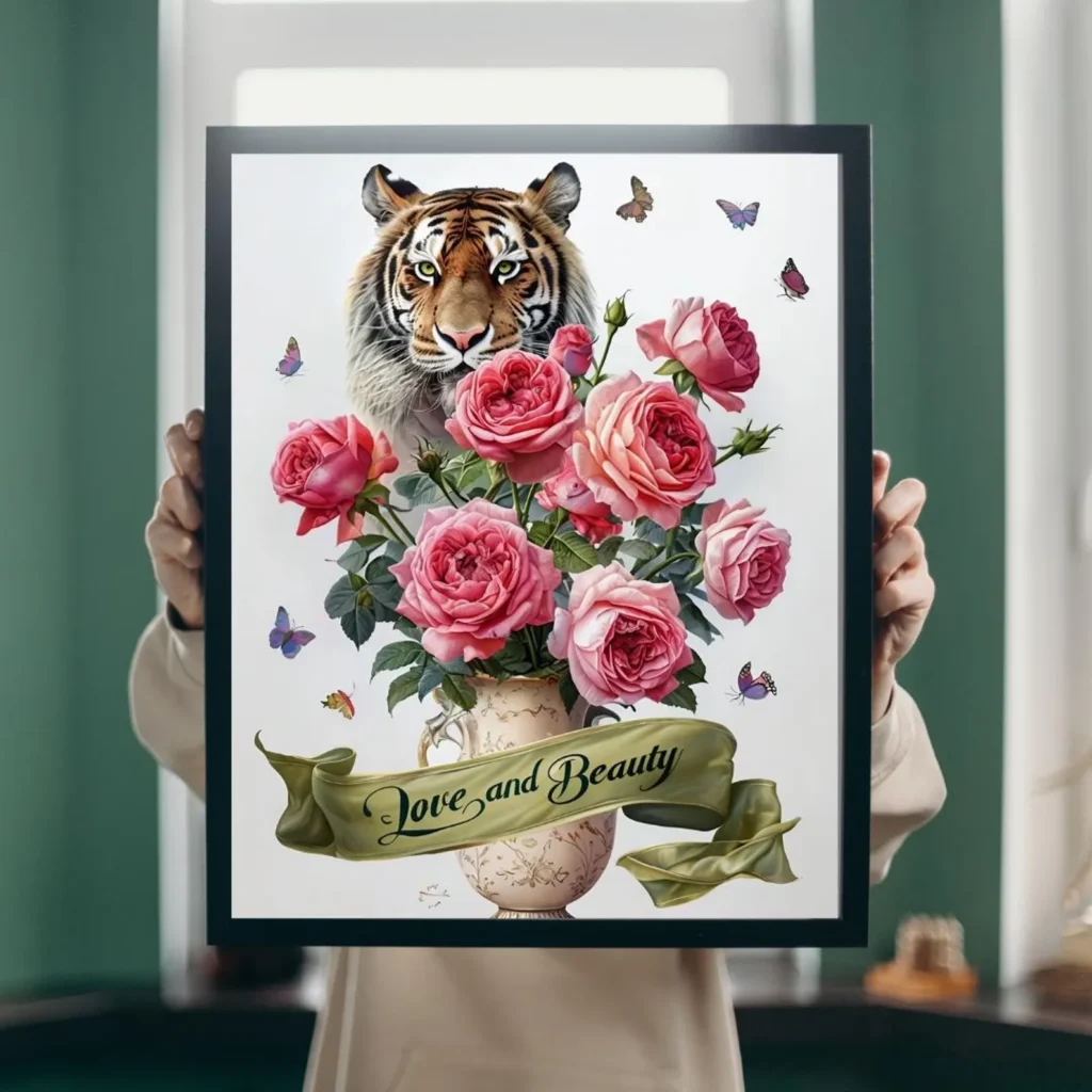 Flower Art Juse Rose Flower Art